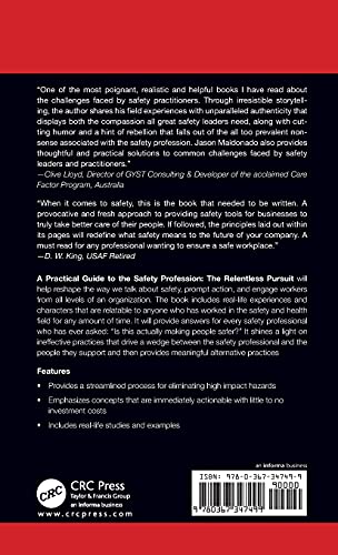 A Practical Guide to the Safety Profession (CRC Focus)