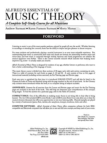 Alfred's Essentials of Music Theory: A Complete Self-Study Course