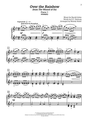 Over the Rainbow: For 2 pianos, 8 hands, Sheet