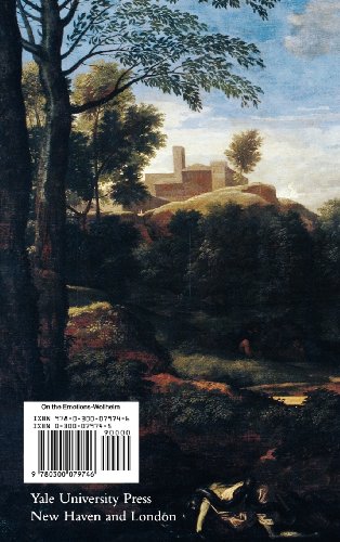 On the Emotions (Ernst Cassirer Lectures) — back cover