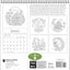 Johanna Basford's 2026 Coloring Wall Calendar