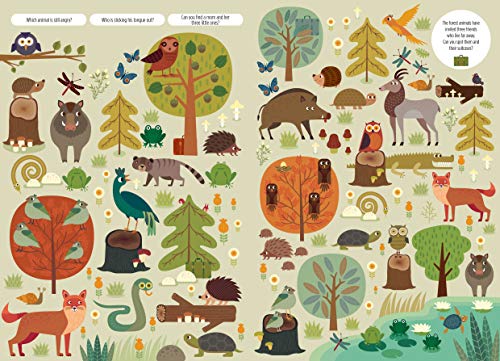 Find Me! Adventures in the Forest: Play Along to Sharpen Your Vision and Mind (Happy Fox Books) Help Bernard the Wolf Play Hide-and-Seek with Friends; Search for Over 100 Hidden Objects & Animals