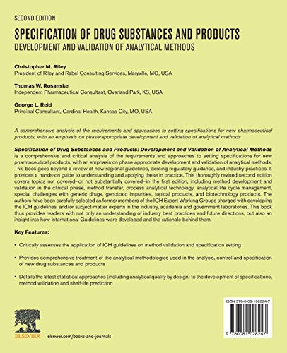Specification of Drug Substances and Products: Development and Validation of Analytical Methods