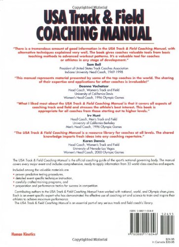 USA Track & Field Coaching Manual — back cover