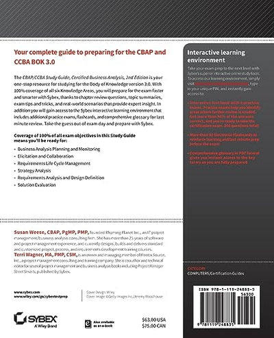 CBAP / CCBA Certified Business Analysis Study Guide