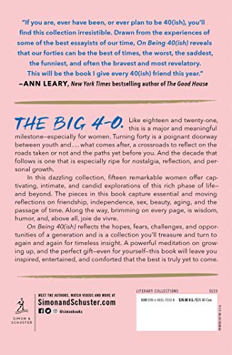 On Being 40(ish) — back cover