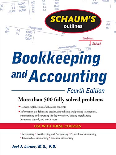 Schaum's Outline of Bookkeeping and Accounting, Fourth Edition — back cover
