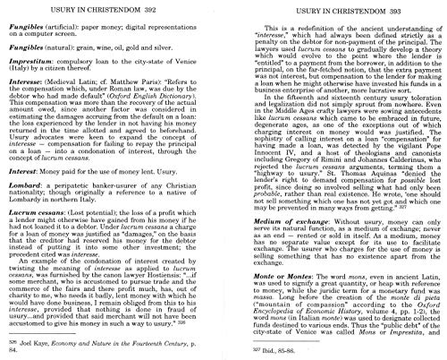 Usury in Christendom: The Mortal Sin that Was and Now is Not