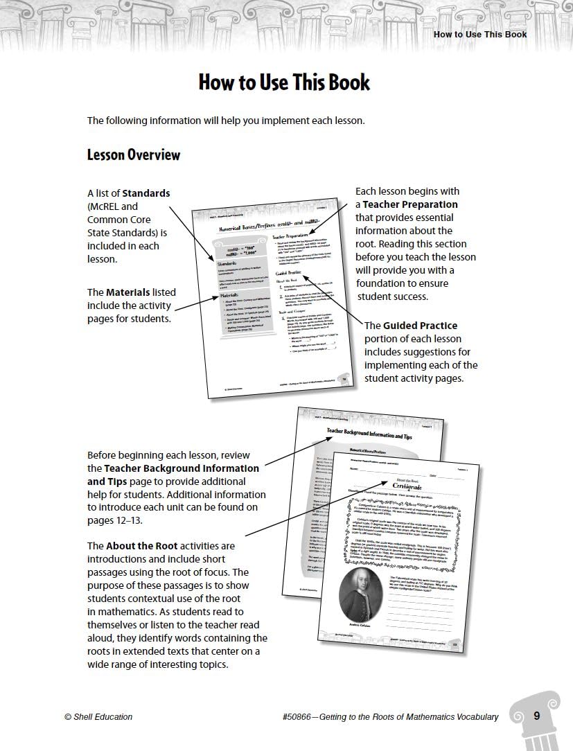 Getting to the Roots of Mathematics Vocabulary Levels 6-8 (Getting to the Roots of Content-Area Vocabulary)