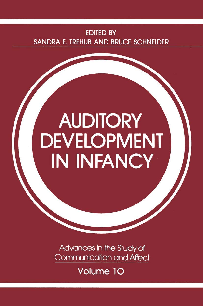 Auditory Development in Infancy (Advances in the Study of Communication and Affect, 10)