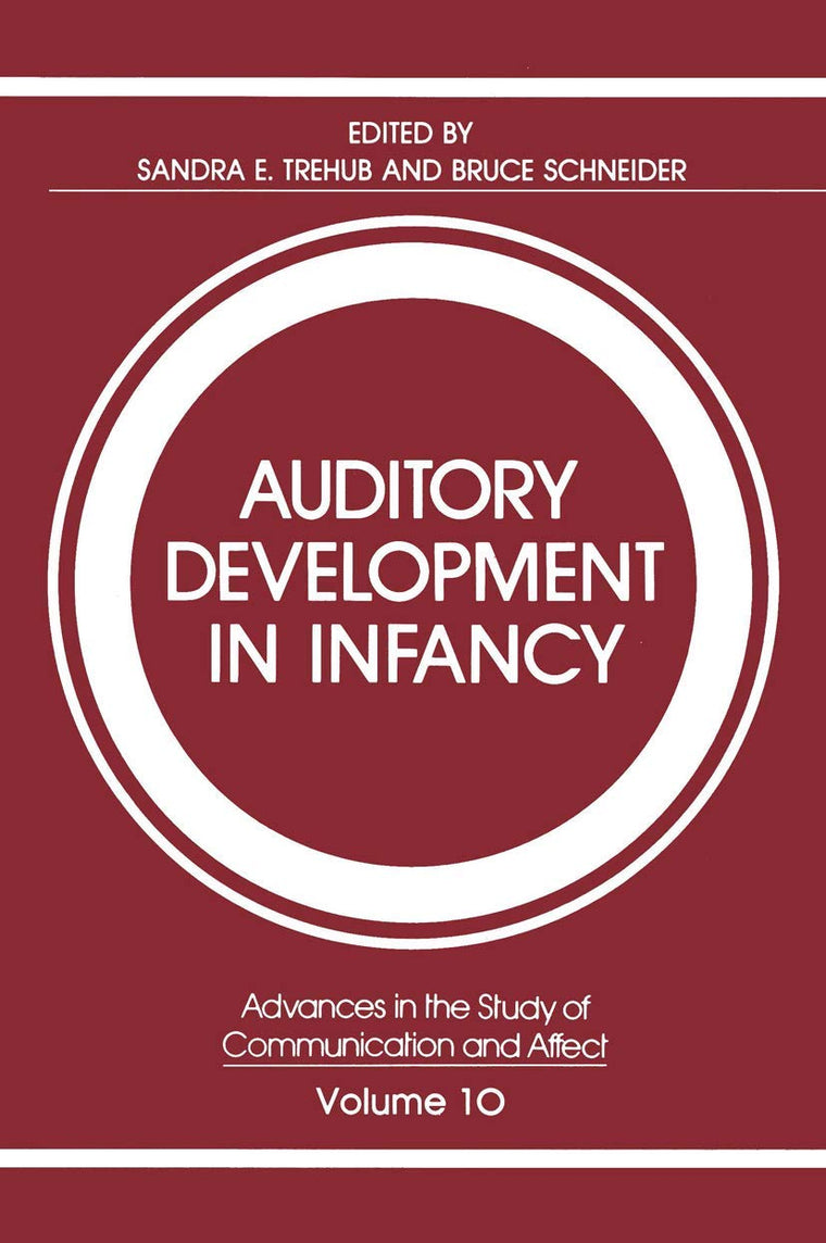 Auditory Development in Infancy (Advances in the Study of Communication and Affect, 10)