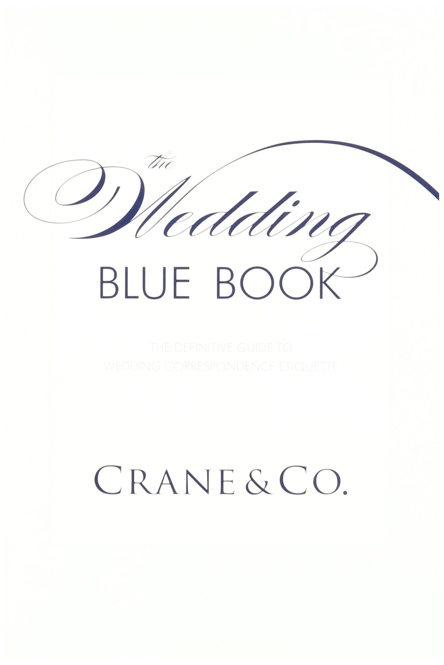 Crane's Wedding Blue Book