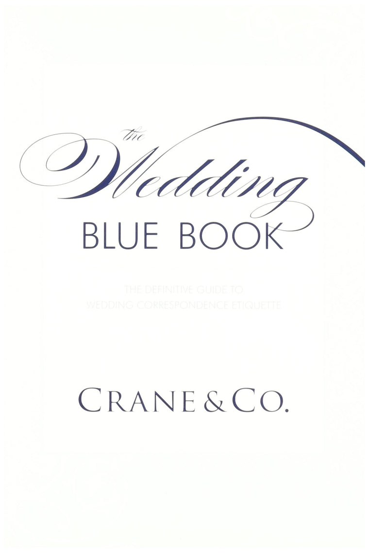 Crane's Wedding Blue Book