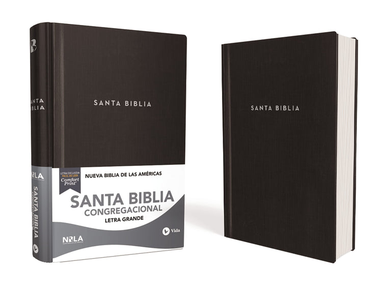 NBLA, Santa Biblia, Congregacional, Tapa dura, Negro, Comfort Print (Spanish Edition)
