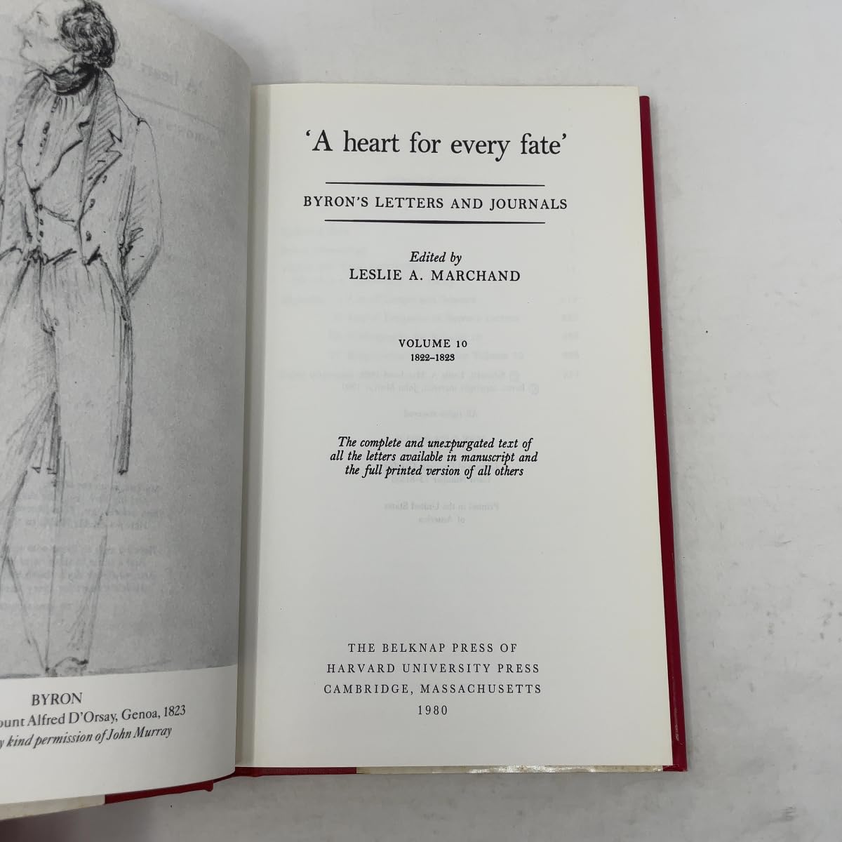A heart for every fate, 1822-1823 (Volume X) (Byron's Letters and Journals)