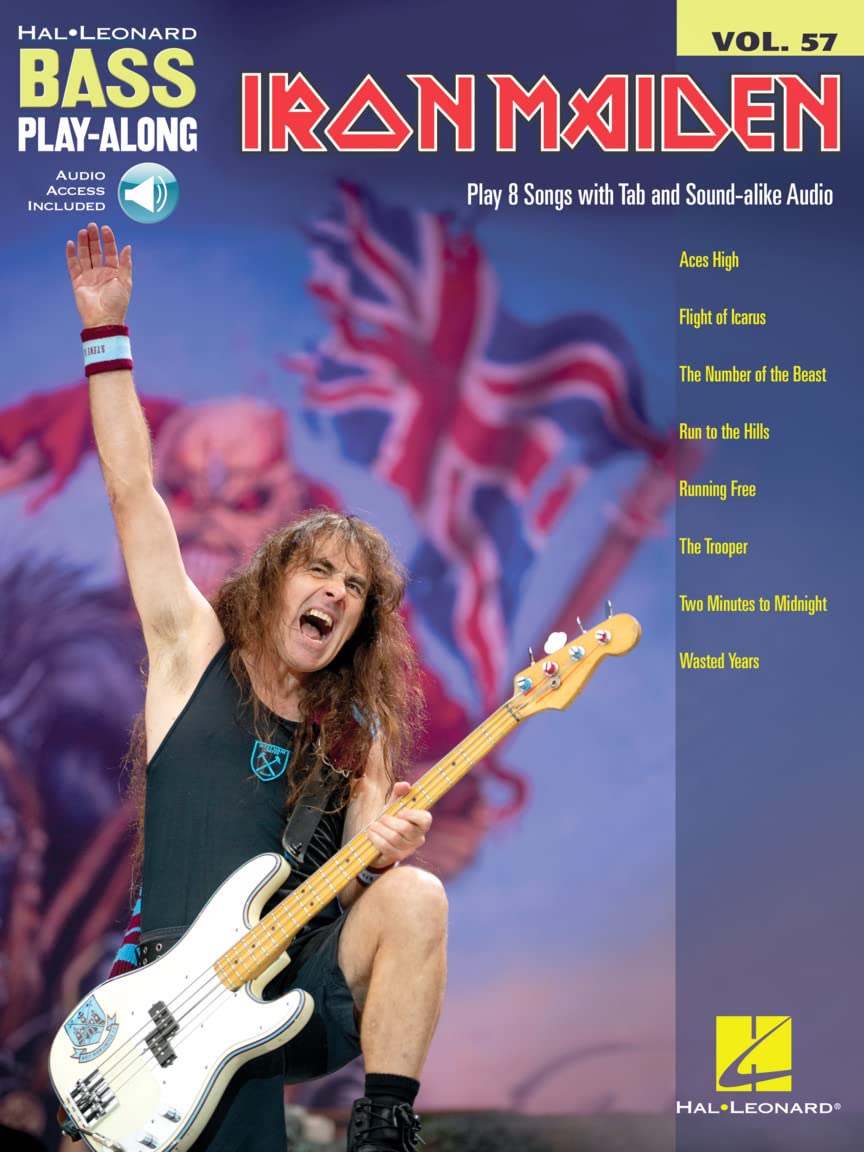 Iron Maiden Bass Play-Along Volume 57 Book/Online Audio (Hal Leonard Bass Play-along, 57)