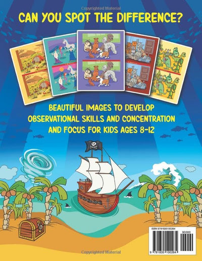 Spot the Difference Book for Kids ages 8-12: Seek and Find Hidden Picture Activity Book for 8, 9, 10, 11 and 12 Year Old Children  Includes SUPER HARD Bonus Section (Spot the Differences for Kids)