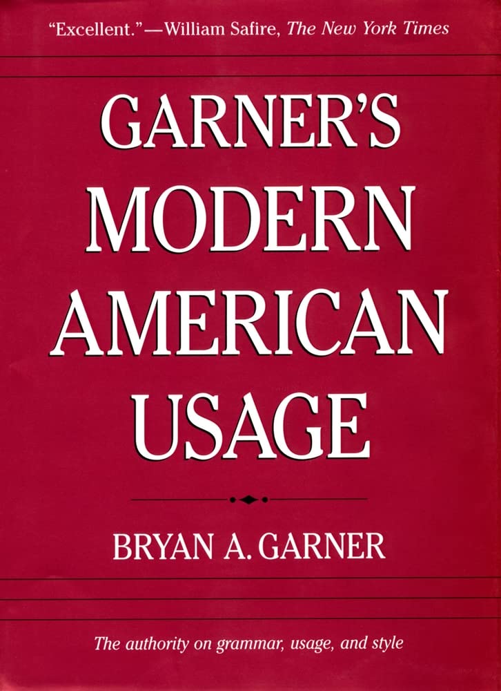 Garner's Modern American Usage by Garner, Bryan A.