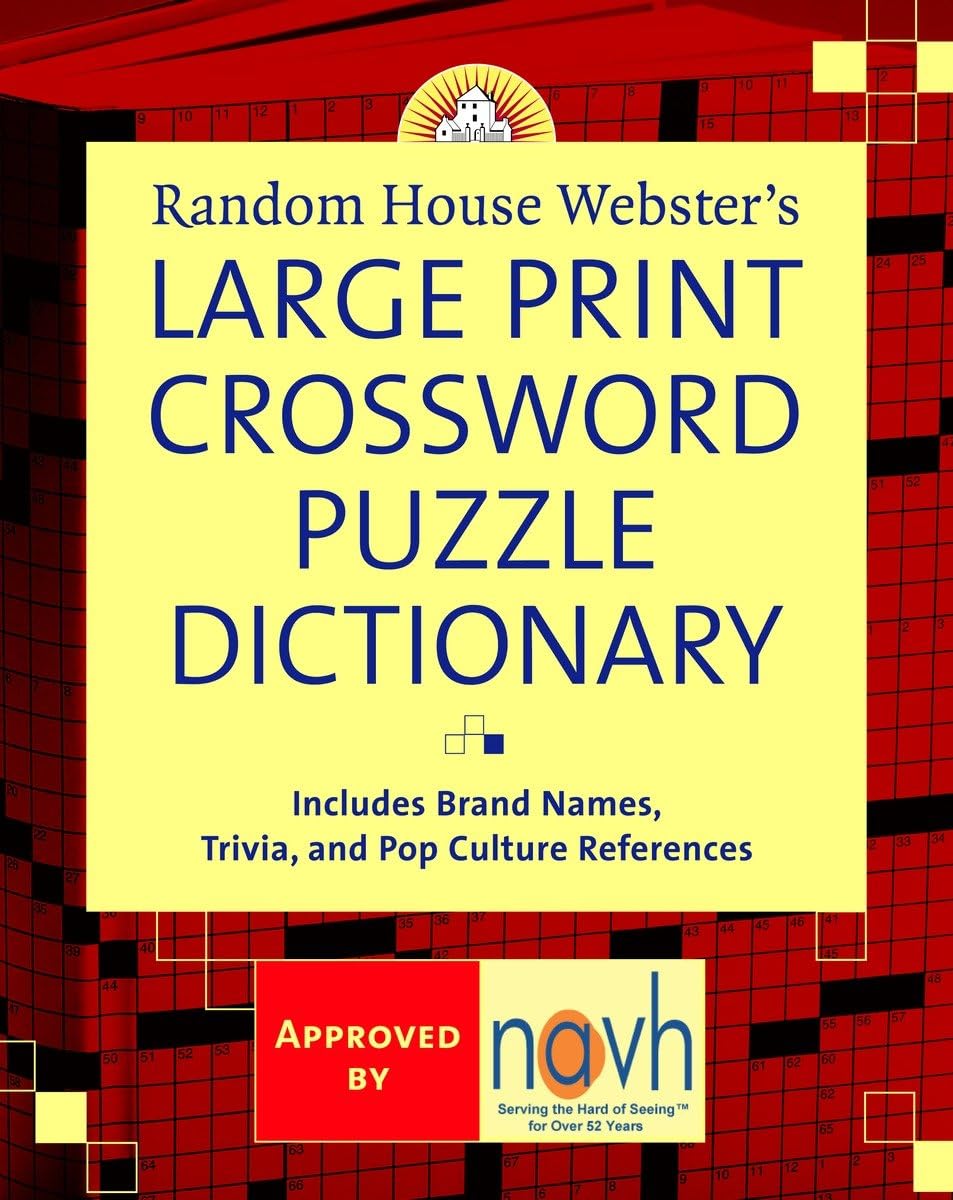 Random House Webster's Large Print Crossword Puzzle Dictiona