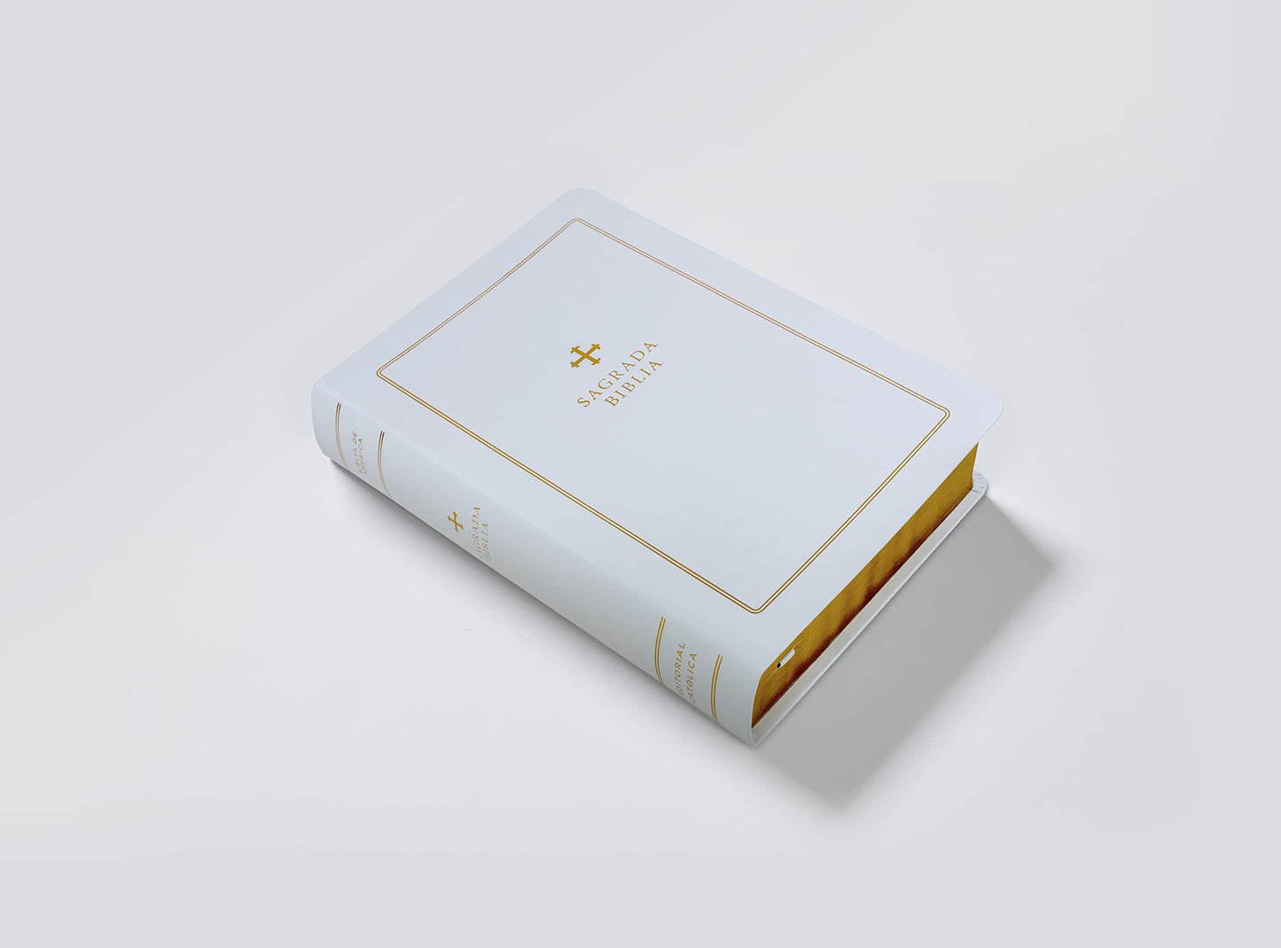 Biblia Catlica, Regalos y Ceremonias, Piel reciclada, Blanco, Comfort Print (Biblia De America) (Spanish Edition)