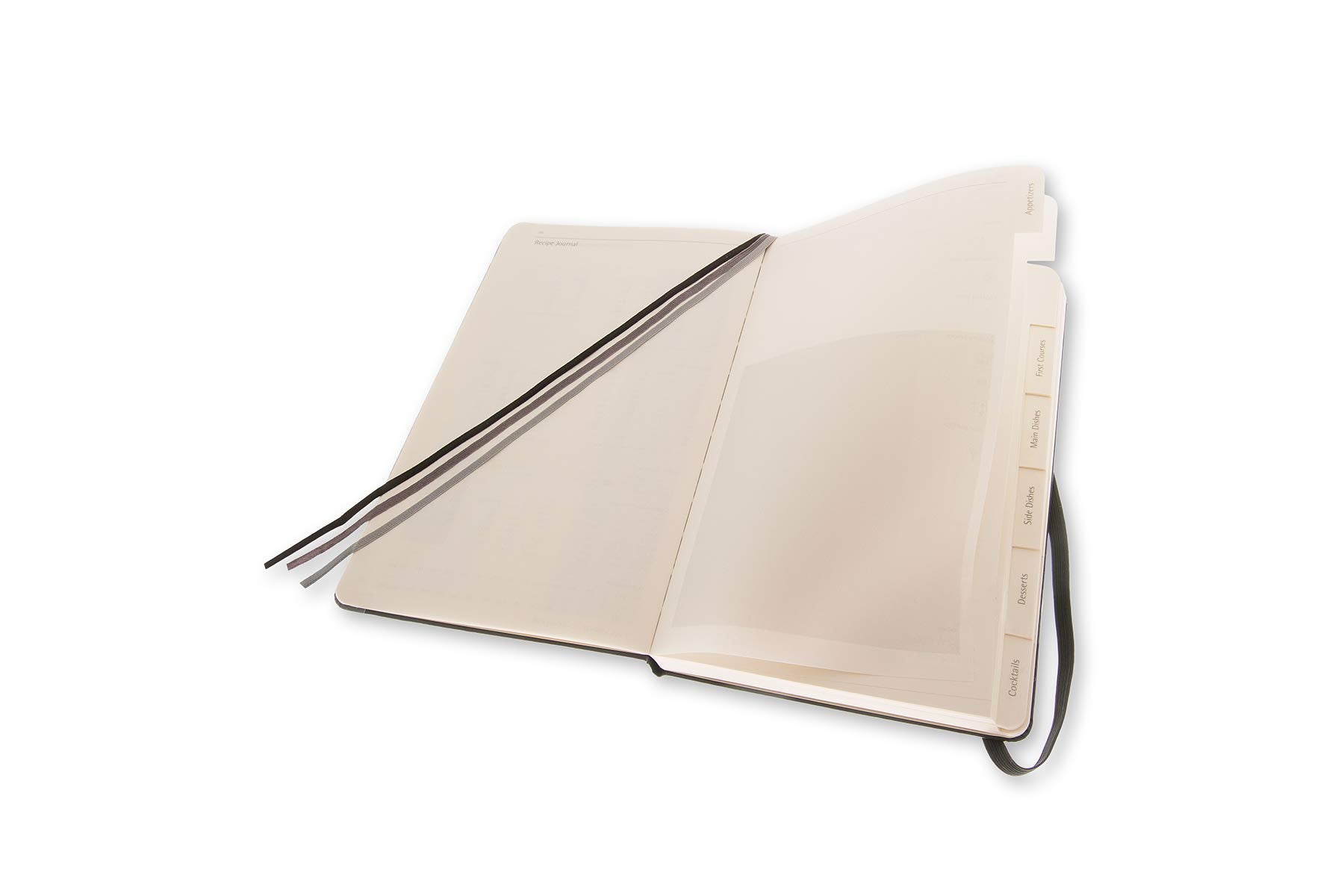 Moleskine Passion Journal, Recipe, Hard Cover, Large (5" x 8.25") Black