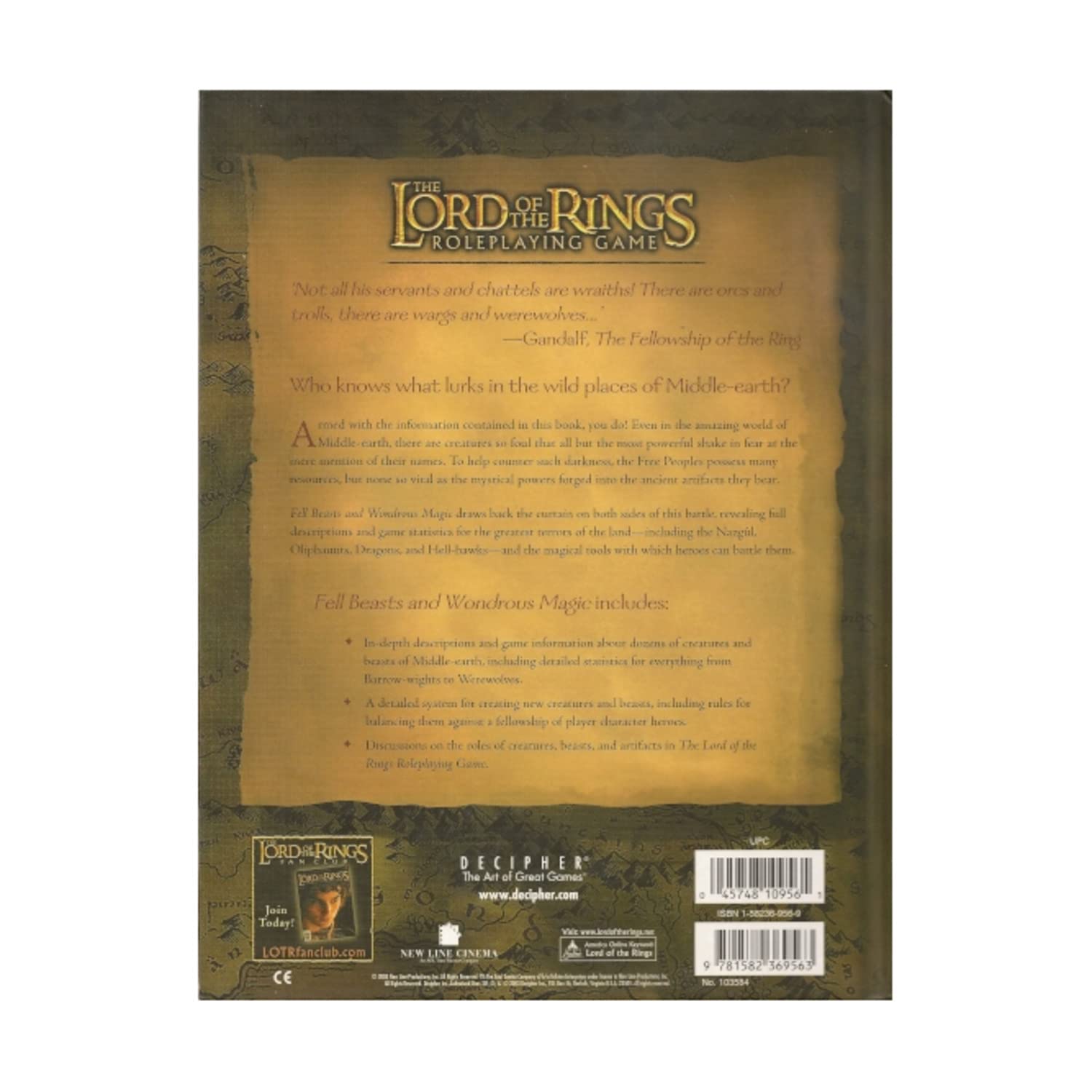 Fell Beasts and Wondrous Magic Sourcebook (The Lord of the Rings Roleplaying Game)