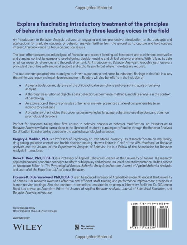 An Introduction to Behavior Analysis