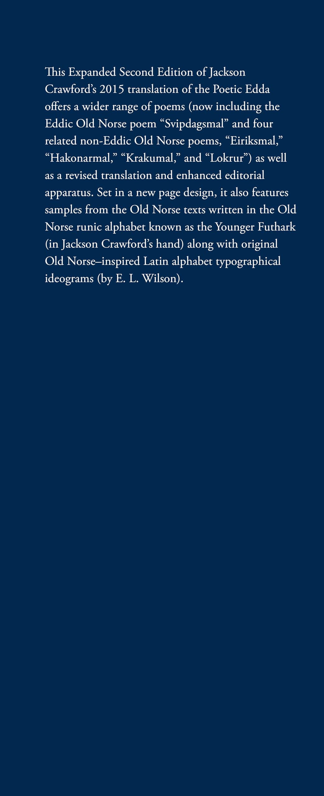 The Poetic Edda: Expanded Second Edition: Stories of the Norse Gods and Heroes