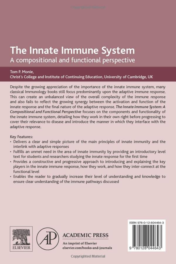 The Innate Immune System: A Compositional and Functional Perspective