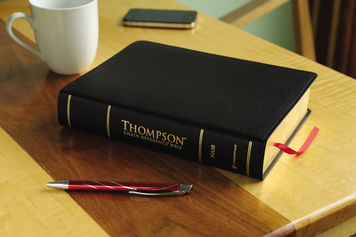 NASB, Thompson Chain-Reference Bible, Bonded Leather, Black,