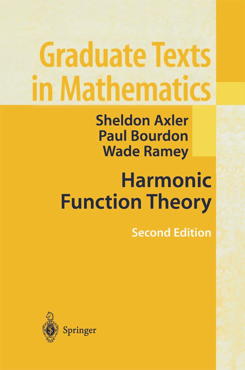 Harmonic Function Theory (Graduate Texts in Mathematics, 137)