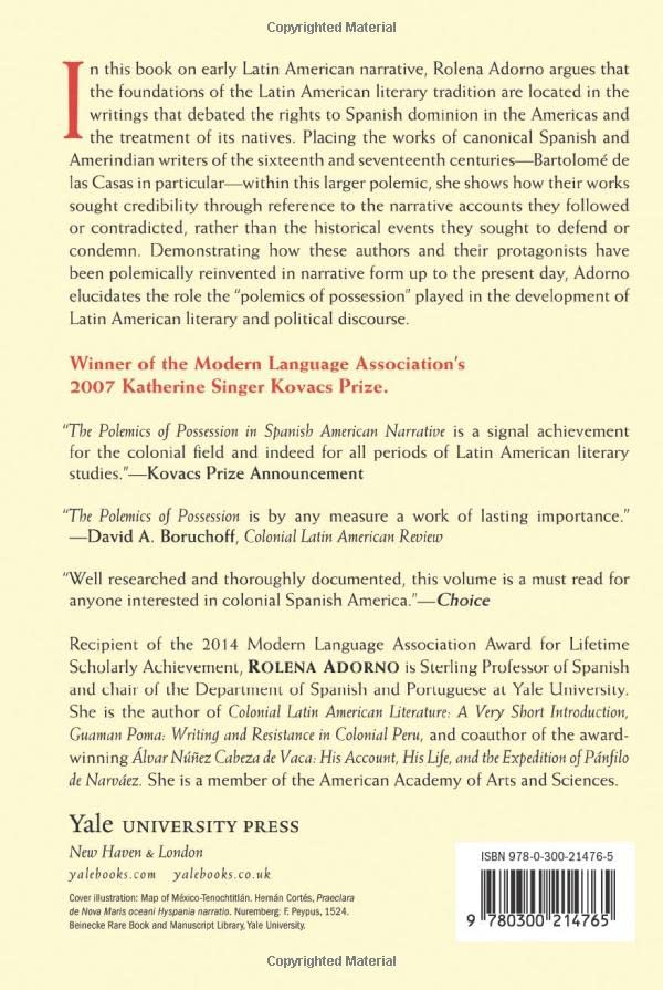 The Polemics of Possession in Spanish American Narrative