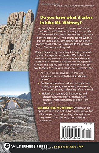 One Best Hike: Mt. Whitney — back cover