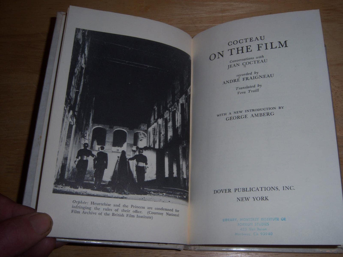 Cocteau on the film; by Cocteau, Jean