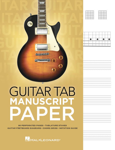 Guitar Tab Manuscript Paper Spiral-Bound Notebook for Guitarists  80 Pages with Tablature Staves, Chord Grids & Fretboard Diagrams  Music Composition & Songwriting Book for Students & Teachers