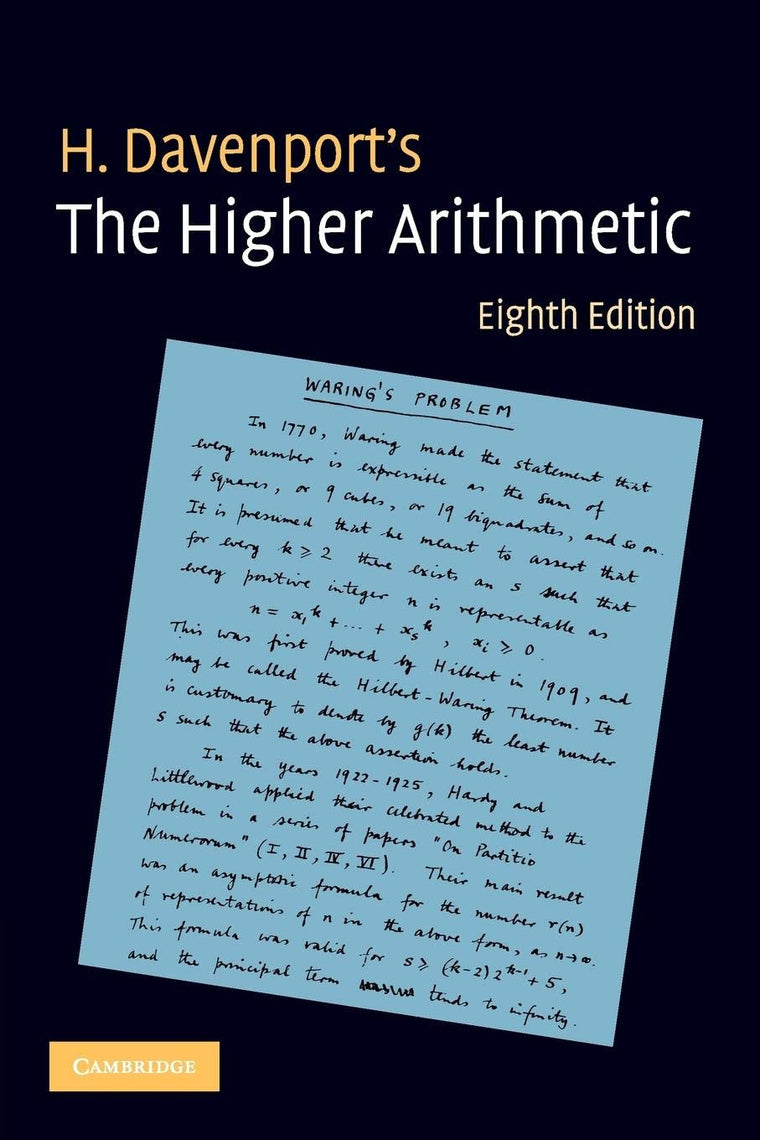 The Higher Arithmetic: An Introduction to the Theory of Numb