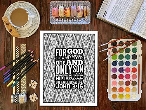 Verses For Men: Inspired To Grace: Christian Coloring Books