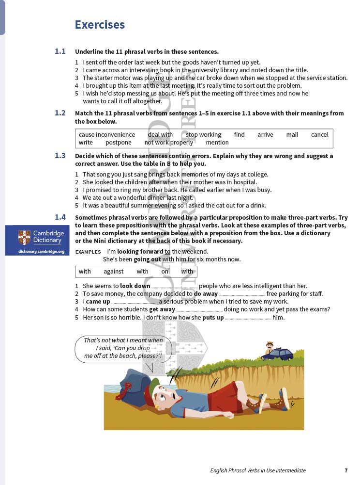 English Phrasal Verbs in Use Intermediate Book with Answers: Vocabulary Reference and Practice (Vocabulary in Use)
