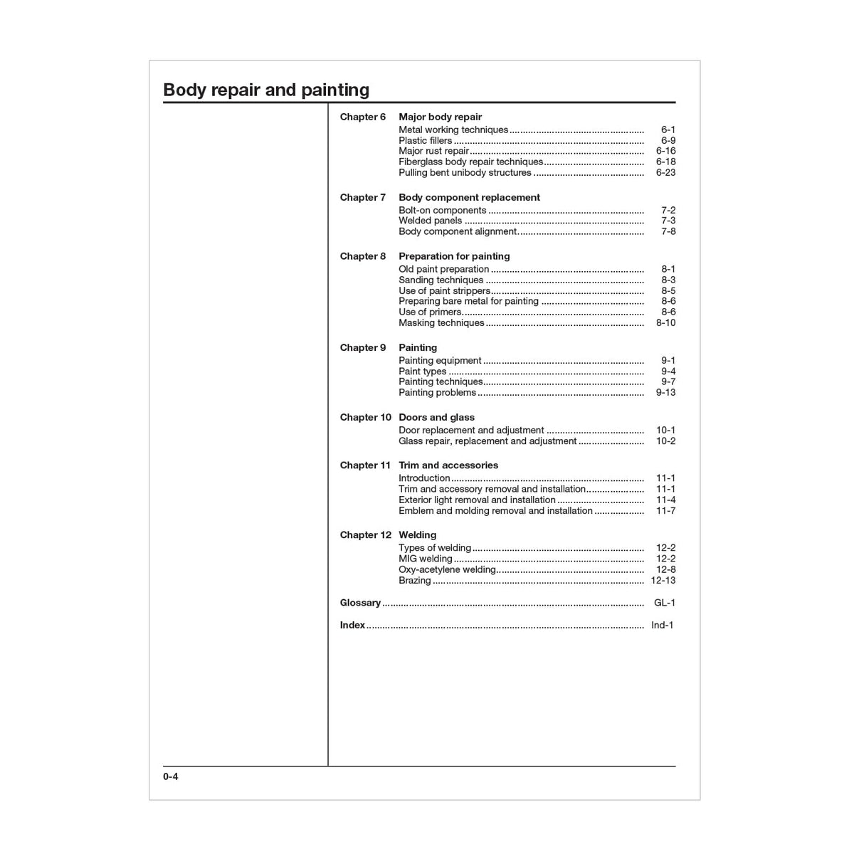 Automotive Body Repair & Painting Haynes TECHBOOK