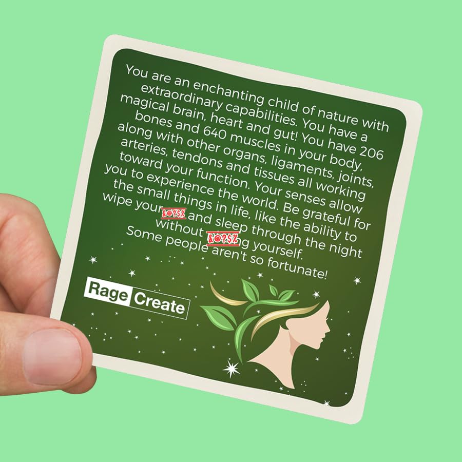 Sweet-Ass Affirmations Deck by Rage Create - 60 Hilarious, Unfiltered Motivational Affirmation Cards to Brighten Your Bad Day in 10 Seconds or Less