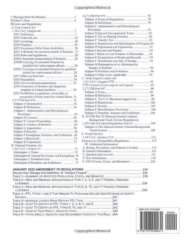 Federal Firearms Regulations Reference Guide: ATF Pub 5300.4