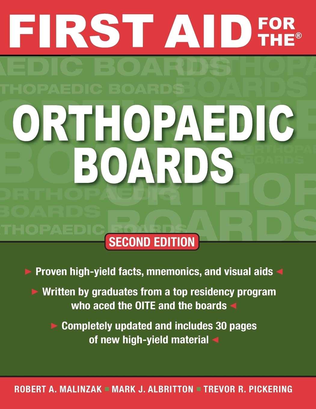 First Aid for the Orthopaedic Boards, Second Edition