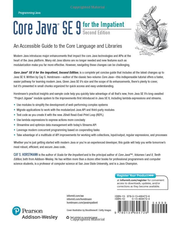 Core Java SE 9 for the Impatient