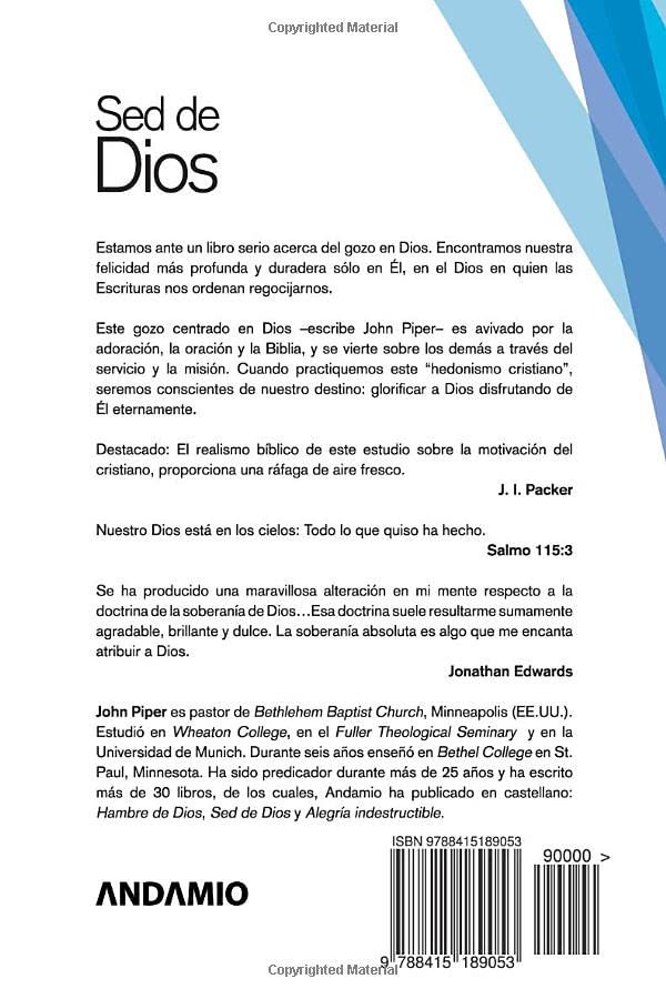 Sed de Dios: Meditaciones de un hedonista cristiano (Spanish Edition)