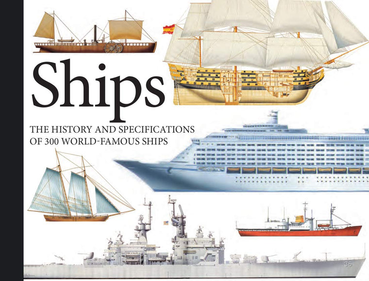 Ships: The History and Specifications of 300 World-Famous Ships (Mini Landscape)