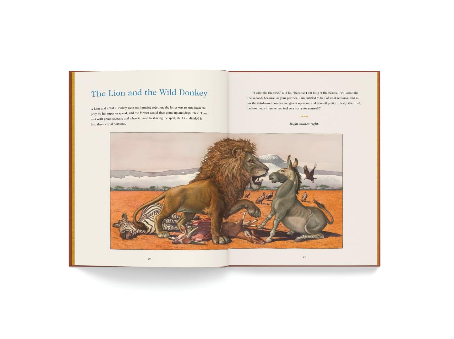 Aesops Fables: The Collectible Leather Edition: The Classic Edition by acclaimed illustrator, Charles Santore (Charles Santore Children's Classics)