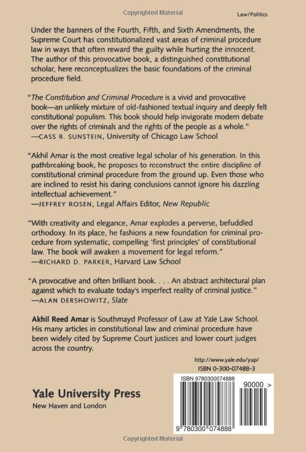 The Constitution and Criminal Procedure: First Principles