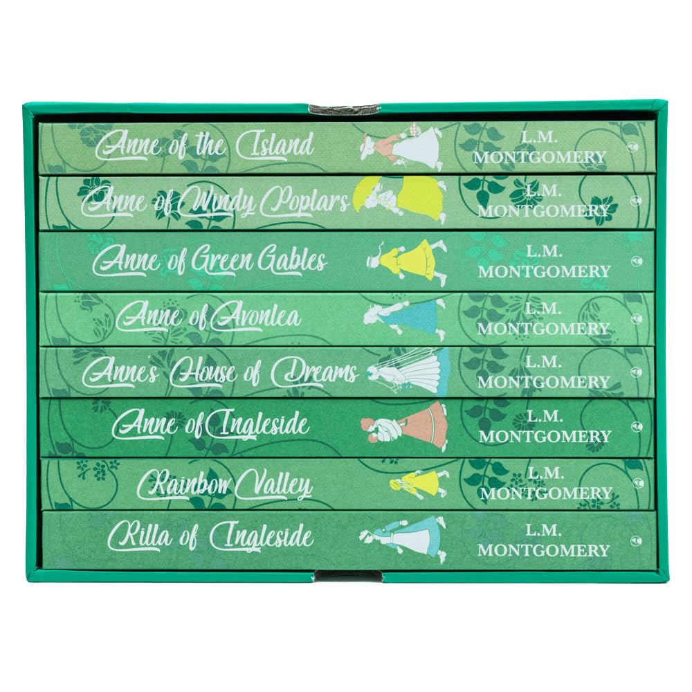 The Complete Collection of Anne of Green Gables 8 Hardback Deluxe Set: Anne of Green Gables, Anne of Avonlea, Anne of Ingleside, Anne of Windy Poplars, Anne of the Island
