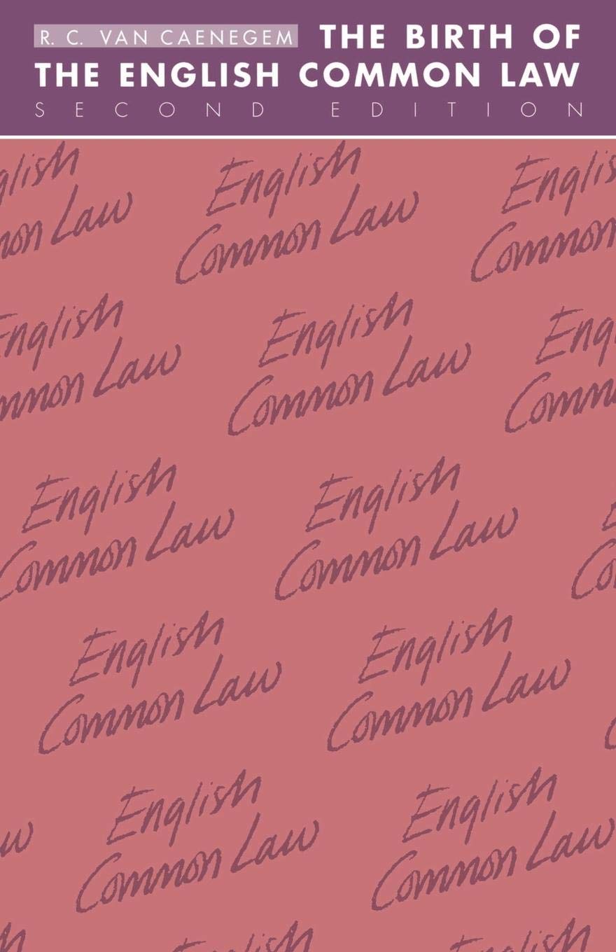 The Birth of the English Common Law (Cambridge Paperback Library)