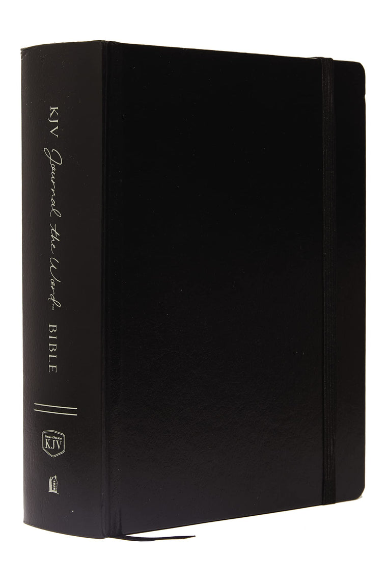 KJV Large Print Bible, Journal the Word, Reflect, Journal or Create Art Next to Your Favorite Verses (Black Hardcover, Red Letter: King James Version, Holy Bible)
